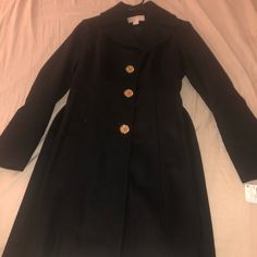 New With Tags Black Wool Coat, Michael Kors Black, Black Wool, Wool Coat, Checks, Coats Jackets, Michael Kors, Jackets & Coats, Jackets For Women