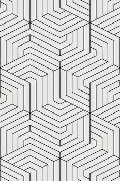 a black and white geometric pattern that looks like it has been made out of lines