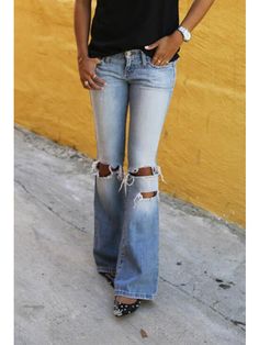 Low Waist Ripped Casual Flared Jeans P13422 Casual Distressed Bottoms For Fall, Casual Red Flare Jeans, Casual Zip Fly Jeans For Fall, Casual Red Distressed Bottoms, Casual Distressed Red Bottoms, Casual Spring Jeans With Zip Fly, Casual Jeans With Zip Fly For Spring, Spring Casual Jeans With Zip Fly, Casual Zip Fly Bottoms For Fall