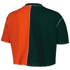 Update your wardrobe with an emphatic Miami Hurricanes top thanks to this Colorblock T-shirt from ZooZatz. Its out-of-this-world design is finished with bold team graphics, so you can effortlessly showcase your fan pride. Complete with a cropped design for trendy appeal, this Miami Hurricanes tee is easy to pair with just about anything.Update your wardrobe with an emphatic Miami Hurricanes top thanks to this Colorblock T-shirt from ZooZatz. Its out-of-this-world design is finished with bold team graphics, so you can effortlessly showcase your fan pride. Complete with a cropped design for trendy appeal, this Miami Hurricanes tee is easy to pair with just about anything.Crew neckImportedScreen print graphicsShort sleeveOfficially licensedMachine wash, tumble dry lowBrand: ZooZatzMaterial: 6 Update Your Wardrobe, Cropped T Shirt, Crop Tshirt, Cropped Top, Green Orange, Green And Orange, Hanging Out, Color Blocking, Miami