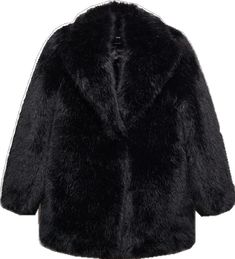 Chic Fluffy Fur Coat For Party, Fur Coat With Faux Fur Lining For Work, Formal Faux Fur Coat For Fall, Chic Formal Outerwear With Faux Fur Trim, Chic Faux Fur Coat For Work, Chic Fur Coat With Faux Fur Lining For Work, Chic Faux Fur Outerwear For Work, Chic Formal Fur Coat With Faux Fur Lining, Chic Lapel Collar Fur Coat For Fall