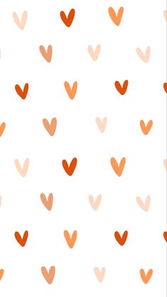 an orange and red heart pattern on a beige background