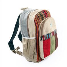 Eco Friendly, Unique, Multi Functional Handmade Hemp Backpack. Fully Lined With Cotton And Padded Compartment. This Backpack Is Handmade With Pure Hemp And Cotton, Made In Nepal Made With Thc Free Himalayan Hemp And Cotton. Has 2 Zipper Front Pockets, 2 Side Pouches, Inside Computer Stash Compartment & Adjustable Straps. Great For Back To School, Hiking .It's Just Perfect For All Outside Activities. Measurements: 18 X 14.5 X6” New Without Tag. Since This Is A Handmade Product, Patterns May Vary. Inside Computer, Granola Lifestyle, Elephant Backpack, Hemp Backpack, Leather Backpacks School, Minnie Mouse Backpack, Studded Backpack, Outside Activities, Michael Kors Backpack