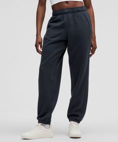 Serious About Softness. These Scuba Sweatpants Are All About Fleecy Fabric And Sinking In To A Slouchy Oversized Fit. Designed For Casual. Oversized Fit Is Exaggerated And Feels Extra Roomy. Size Up For A Looser, Baggier Fit:intended To Sit At Ankle For Heights Of 59" And Above. Cinch The Interior Drawcord To Customize Your Fit. Roll The Waistband Down To Wear The Drawcord On The Outside. Hand Pockets With Hidden Card Sleeve. | Scuba Mid-Rise Oversized Jogger Tall Lululemon Scuba Jogger, Scuba Sweatpants, Oversized Joggers, Tank Top Skirt, Leggings Hoodie, Lululemon Scuba, Card Sleeve, Lululemon Women, Joggers Womens