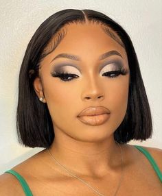 Brown And Black Eyeshadow Looks, Black Cut Crease Makeup, Cut Crease Eyeshadow Black Women, Fall Makeup Looks For Black Women, Black Eyeshadow Looks Black Women, Soft Cut Crease, Seductive Makeup Looks, Soft Glam Makeup Black Women, Maquillage Yeux Cut Crease