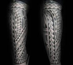 a man's leg with an intricate tattoo on it