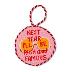 Furbish Needlepoint Ornament Needlepoint Christmas Ornaments, Furbish Studio, Ornaments Tree, Needlepoint Ornaments, Rich And Famous, Needlepoint Christmas, Needlepoint Pillows, Babies First Christmas, Cotton Velvet