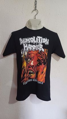 DEMOLITION HAMMER TORTURED EXISTENCE T-SHIRT New Demolition Hammer T-Shirt High Quality We'll shipping worldwide. Shipping time range. United States = 20-25 business days Rest of the world = 25-30 business days Rebellious Streetwear T-shirt With Crew Neck, Rebellious Crew Neck T-shirt For Streetwear, Rebellious Cotton T-shirt With Graphic Print, Demolition Hammer, Thrash Metal, Gender Neutral, Graphic Tees, Bathing Beauties, Adult Outfits