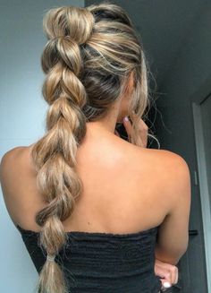 High Pony Braid, Prom Hair Up, Tan Skin Blonde Hair, Hair Goal, Pony Hairstyles, High Ponytail Hairstyles, Sports Outfits, Ponytail Hairstyles Easy, Cute Ponytails