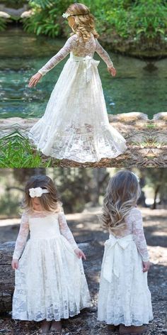 Lace Flower Girls, Flower Girls Dresses, Neutral Bridesmaid Dresses, Tulle Homecoming Dress, Elegant Bridesmaid Dresses, White Flower Girl Dresses