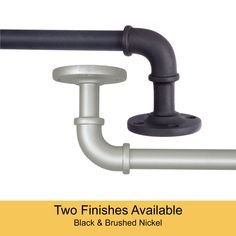 two finishes available black & brushed nickel for kitchen sink faucets and shower heads