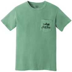 Slip into the laid-back vibe of Salty Joe's Skeleton Fish Garment-Dyed Pocket Tee. Crafted from super-soft cotton, this tee feels as relaxed as a sunny beach day. The garment-dyed finish gives it that perfectly worn-in look, like an old favorite from the first wear. The eye-catching skeleton fish design adds a splash of coastal cool, while the handy chest pocket is just right for stashing small essentials. Whether you're hanging out by the shore or cruising around town, this fishing shirt is all Sunny Beach Day, Skeleton Fish, Sun Shirt, Sunny Beach, Fish Design, Pocket Tshirt, Surf Shop, Fishing Shirts, Pocket Tee