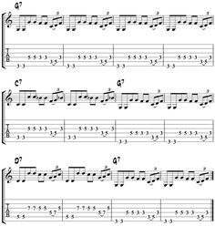 the guitar tab with notes and notations