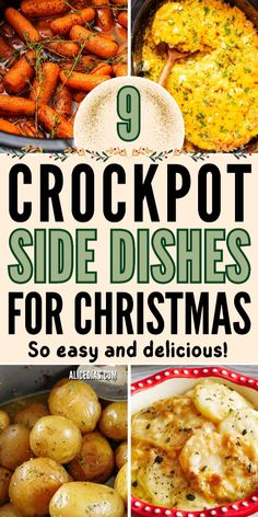 Crockpot Christmas Casserole, Party Side Dishes Crockpot, Easy Crock Pot Side Dishes For A Crowd, Crockpot Recipes Sides Dishes, Side Dishes For Crockpot, Vegetable Side Dishes In Crockpot, Side For Christmas Dinner, Christmas Dinner Sides Crock Pot, Crockpot Vegetable Recipes Side Dishes