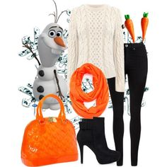 Disney inspired outfit  I am Olaf and I like warm hugs Olaf Inspired Outfits, Disney Character Inspired Outfits, Disneybound Ideas, Disney Character Outfits, Disney Bound Outfits Casual, Frozen Snowman, Frozen Outfits, Princess Inspired Outfits, Park Outfit