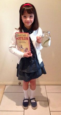 World Book Day Costume Ideas for Kids - Matilda More World Book Day Costume Ideas, Easy Book Week Costumes, World Book Day Costume, Matilda Costume, Book Character Day, Character Dress Up