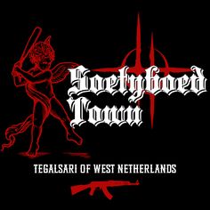 the logo for an upcoming band called tegasari of west netherlandss, featuring a demon