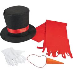 You'll be super-cool when you wear our Adult’s Snowman Costume Kit. This simple costume kit is comfortable and amusing. It's perfect for Halloween parties Christmas pageants and costume parties. You can chill out knowing that you've got the perfect pre-assembled costume for holiday festivities. Includes a hat, carrot nose, white gloves, and scarf. Christmas Costumes For Adults, Felt Witch Hat, Snowman Costume, Snowman Kit, Baby Kostüm, Black Top Hat, Diy Snowman, Felt Halloween, Costume Parties