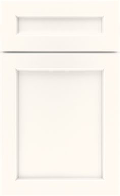 a white kitchen cabinet with two doors and one drawer on the front, against a white background