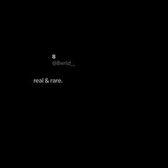 a black background with the words real and rare