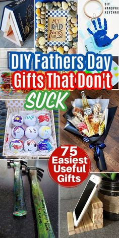 The best easy Diy Father's Day gifts from kids and wife for Dad. Creative unique ideas for first time fathers, daughters, sons, adults, and kids with cards, gift baskets, handprints, wood, golf, canvas, key chain, and tie crafts he will LOVE. Plenty of dollar store Diy and last minute ideas too! #fathersdaygifts #giftsforhim #Diygifts #giftsfromkids #kidscrafts Father’s Day Crafts For Adults, Quick Fathers Day Gift Ideas, Diy Father’s Day Gift From Adult Daughter, Diy Grandpa Father’s Day, Father’s Day Gift For Grandpa Diy, Last Minute Father's Day, Grandpa Father’s Day Crafts, Kids Fathers Day Gift Ideas Diy