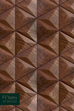 the wood pattern is made up of many different shapes and sizes