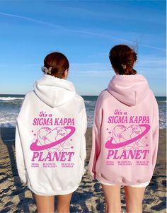 A reminder to others who runs this world ;) -- Sig Kap's of course! Soft, cute, and trendy, this Sigma Kappa sorority hoodie will quickly become your go-to cozy sweatshirt! Use the drop downs to specify your desired hoodie color and select your size (SM-4XL). This listing is for Sigma Kappa. Please use our search bar or side bar on our main page to find this design in your organization. If you do not see your organization, please send us a message and we can customize any design for you. Thank you! ♥ SIZING ♥ Unisex Sizing- For a more feminine, fitted look we recommend getting your size. For a more oversized look, we recommend sizing up. ♥ SHIP TIME ♥ Items may take up to 7 business days to process before shipping. Shipping time is (on average) an ADDITIONAL 2-5 business days. Shipping tim Delta Zeta Sorority, Alpha Epsilon Phi, Sigma Delta Tau, Theta Phi Alpha, Sorority Sweatshirts, Phi Sigma Sigma, Alpha Sigma Tau, Delta Phi Epsilon, Side Bar