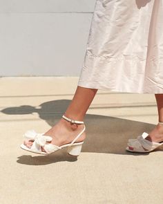 Colored Sandals, Bridal Heels, Mid Heel Sandals, Bow Heels, Luxury Wedding Dress, Loeffler Randall, Tonga, New Sneakers, Vanuatu