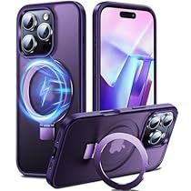 an image of two cell phones with the camera attached to them, one is purple and the other is black