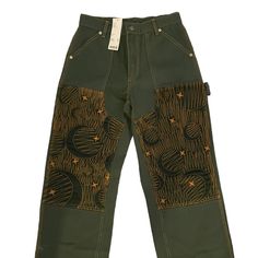 Green Bdg Cargo Pants Patch Cargo Pants, Bdg Cargo Pants, Grunge Pants, Cream Cargo Pants, Cargo Pants Color, Mom Pants, Slim Straight Pants, Khaki Cargo Pants, Pants Green