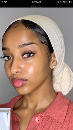 White Headwrap Outfit, Dressy Natural Hairstyles For Black Women, Headwrap With Edges, Christian Head Wrap, Cute Head Wraps Style, Head Wraps Black Women, Head Wrap Hairstyles, Wrap Hairstyle, Christian Veil