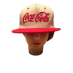 New Modern Coca-Cola Baseball Hat Snap Back Coke Cap Casual Brimmed Fitted Hat For Baseball Season, Retro Flat Brim Hats For Baseball Season, Vintage Brimmed Streetwear Hats, Vintage Brimmed Hats For Streetwear, Casual Brimmed Snapback Hat, Casual Brimmed Fitted Hat, Casual Sports Hat With Flat Brim, Casual White Brimmed Snapback Hat, Casual Flat Brim Hats For Baseball Season