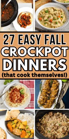 27 easy fall crockpot dinners that cook themselves