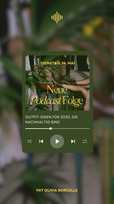 an audio player with the words neu product folkloree on it's screen