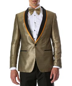 Men's Webber Black & Gold Modern Fit Shawl Collar Tuxedo Blazer - Young Man’s Prom Wear Party Wear Blazers, 50 Dresses, Shawl Collar Tuxedo, Prom For Guys, Custom Tuxedo, Velvet Shawl, Womens Fashion Casual Winter, Tuxedo Blazer, Tuxedo Dress