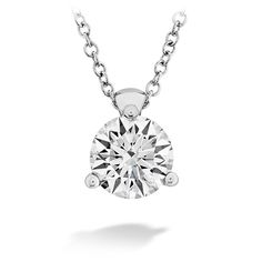 HOF Classic 3 Prong Solitaire Pendant Diamond Chains, Fire Jewelry, Hearts On Fire, Mini Hoop Earrings, Diamond Chain, Square Pendant, Fire Heart, Solitaire Pendant, Metal Charm