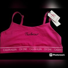 Calvin Klein Bralette Bra Pink Available In Small And Medium Only New With Tag Calvin Klein Fitted Bra For Summer, Fitted Calvin Klein Bra For Summer, Fitted Calvin Klein Summer Bra, Calvin Klein Bras, Calvin Klein Bralette, Calvin Klein Ck One, Calvin Klein Bra, Lace Halter Bralette, Convertible Bra