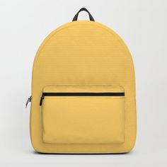 Designing our premium Backpacks is a meticulous process, as Artists have to lay out their artwork on each component. One size fits all men and women, with heavy-duty construction that's able to handle the heavy lifting for all your school and travel needs.       - Standard unisex size: 17.75" (H) x 12.25" (W) x 5.75" (D)    - Crafted with durable spun poly fabric for high print quality    - Interior pocket fits up to 15" laptop    - Padded nylon back and bottom    - Adjustable shoulder straps Mini Bookbag, Summer Backpacking, Yellow Backpack, Colorful Backpacks, D Craft, Pastel Yellow, Designer Backpacks, Color Collection, Kids Backpacks