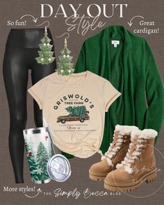 Holiday Tshirt Outfits, Office Christmas Party Outfit Casual, Christmas Looks Outfits Casual, Christmas Looks Outfits, Christmas Clothing Ideas, Holiday Fits, Christmas Outfit Casual, December Outfits, Christmas Wardrobe