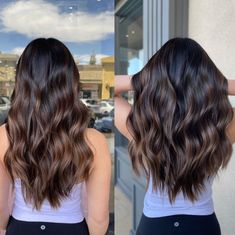 Natural Black Balayage, Natural Balayage On Black Hair, Black Hair Balayage Filipino, Natural Chocolate Balayage, Bronze Brunette Balayage, Honey Balayage On Black Hair, Chocolate Balayage Hair Dark Brown, Chocolate Balayage On Black Hair, Natural Balayage Black Hair