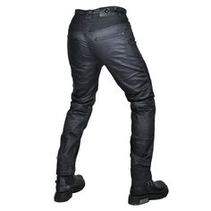 Men's Coated Motorcycle Riding Pants is a perfect slim-fit cargo pants. The stretchable polyester and cotton fabrics used in the pants mix into the perfect blend of utility and comfort. CE Certified Knee Outer Thigh Protective Pads ⇨ The knee and outer thigh pads are detachable and easy to mount. Insert them into their special pockets for added protection on the road. Reinforced Stitching ⇨ The pants feature reinforced stitching in critical areas to strengthen the connected parts. Windproof Glos Fitted Outdoor Techwear Pants, Fitted Techwear Pants For Outdoor, Fitted Biker Bottoms For Outdoor, Biker Style Straight Leg Bottoms With Pockets, Fitted Urban Style Bottoms For Outdoor, Motorcycle Riding Pants, Outer Thigh, Slim Fit Cargo Pants, Cycling Pants