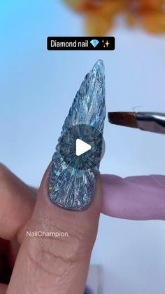 Nail art 💅 Manicure on Instagram: "By @nailchampion_ - New Trend Alert!🔔  “Diamond Nail”💎  #diamondnails #diamondnailtutorial #diamondnailart #luxurynails #glamournails #nailtutorial #blingnails #diamondnaildesign #nailartinspo #nailsofinstagram #diamondmanicure #sparklynails #nailarttutorial #luxurynailart #chicnails #nailartdaily #glitternails #diamondnailinspo #nailtutorialvideo #elegantnailart #blingnailtutorial #nailartideas #fancynails #shinydiamondnails #glamdiamondnails #diamondmanicureideas #sparklenaildesign #chicdiamondnails #luxuryblingnails #manicureinspo" Sparkle Nail Designs, Diamond Nail Designs, Nail Picking, Nail Tutorial Videos, Diamond Nail Art, Elegant Nail Art, Glamour Nails, Diamond Nails, Sparkly Nails