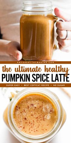 This simple pumpkin recipe for a flavored latte is a great way to enjoy your coffee! Delicious and extra cozy, this is The Ultimate Healthy Pumpkin Spice Latte. This fall drink is also gluten free, dairy free, egg free, vegan, clean eating, low fat, and sugar free! October Recipes, Hot Teas, Healthy Pumpkin Spice Latte, Homemade Pumpkin Spice Latte, Homemade Pumpkin Spice, Clean And Delicious, Coffee Treats, Mocktail Recipes, Pumpkin Chai