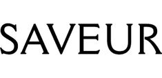 the word saveur written in black on a white background