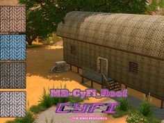 The Sims Resource - MB-CyFi_Roof Sims 4 Roofing Cc, Metal Roof