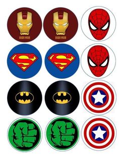 the avengers stickers are designed to look like superheros