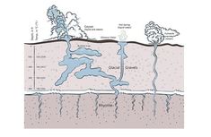 the water cycle is shown in this diagram, and shows how it's different stages