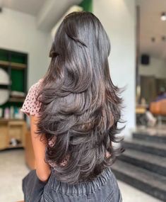 21 Straight Layered Hair Ideas For Extra Volume And Bounce Step Cut Hairstyle, Volume Haircut, Wavy Layered Hair, Waist Length Hair, Haircuts For Long Hair With Layers, Extra Long Hair, Long Layered Hair