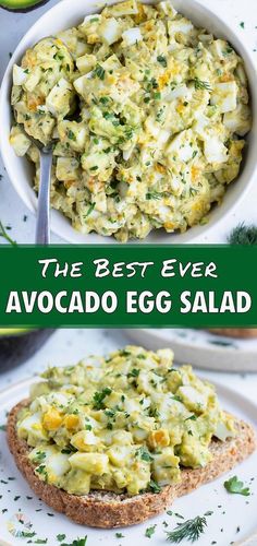 the best ever avocado egg salad on toast