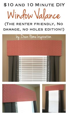 the instructions for how to make a window valance